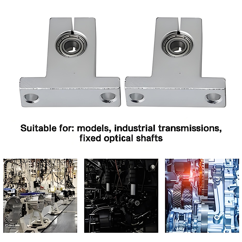 SK8-SK35 Miniature Non-Adjustable Center Housing+ Bearing 3mm 4mm to 20mm Bore