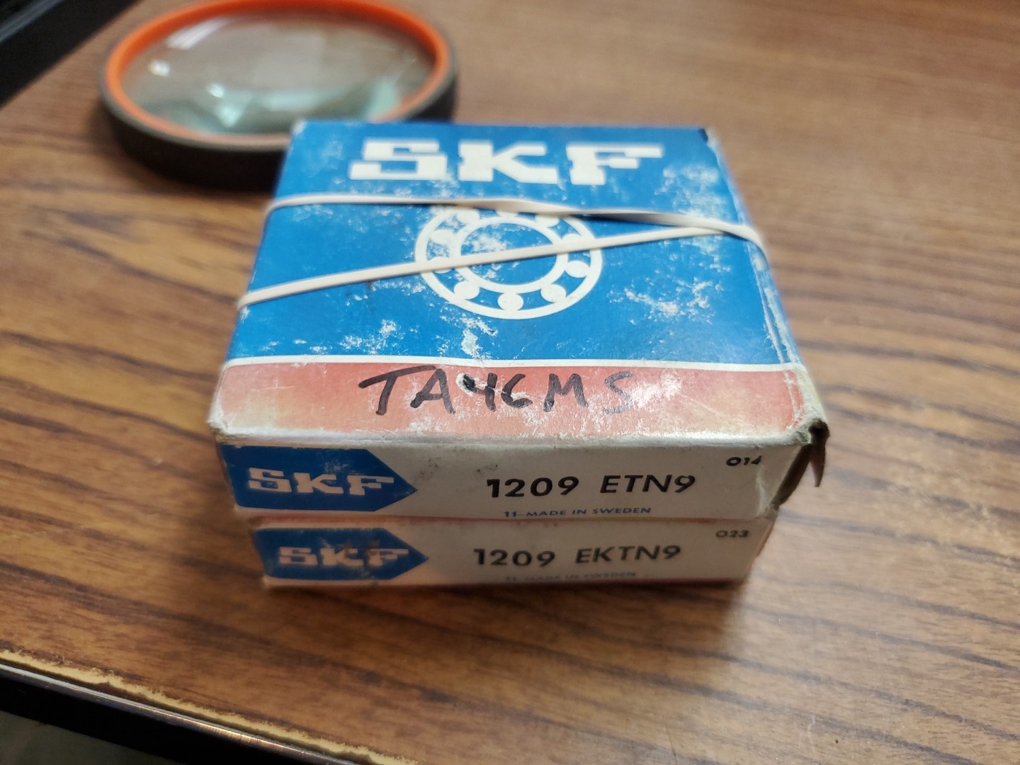(2-PCS) SKF 1209-EKTN9 Self Aligning Bearing 45x85x19 mm 1209-EK-TN9 (TA46MS)