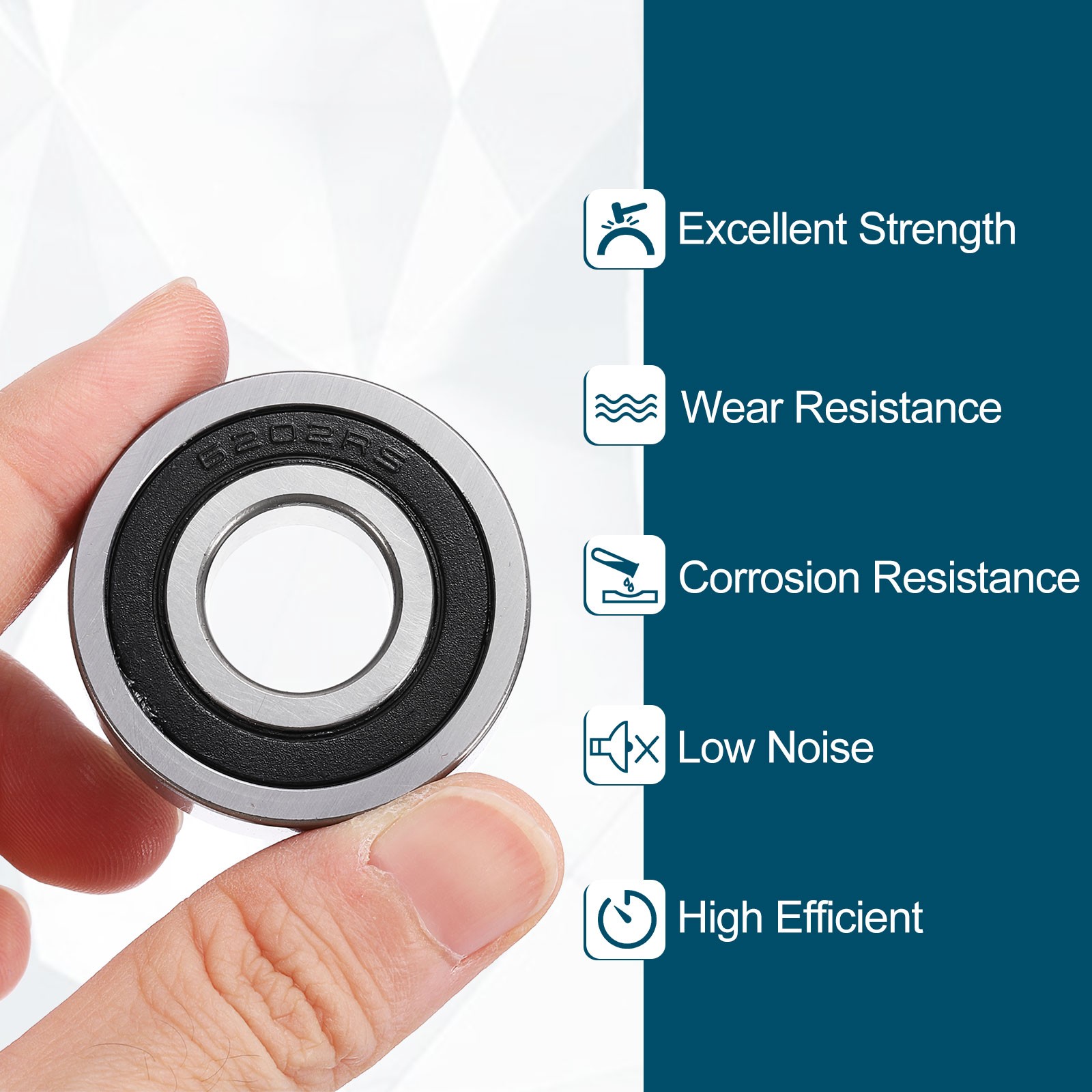 2Pcs 153711-2RS Non-Standard Ball Bearings 15mm ID x 37mm OD x 11mm Thickness