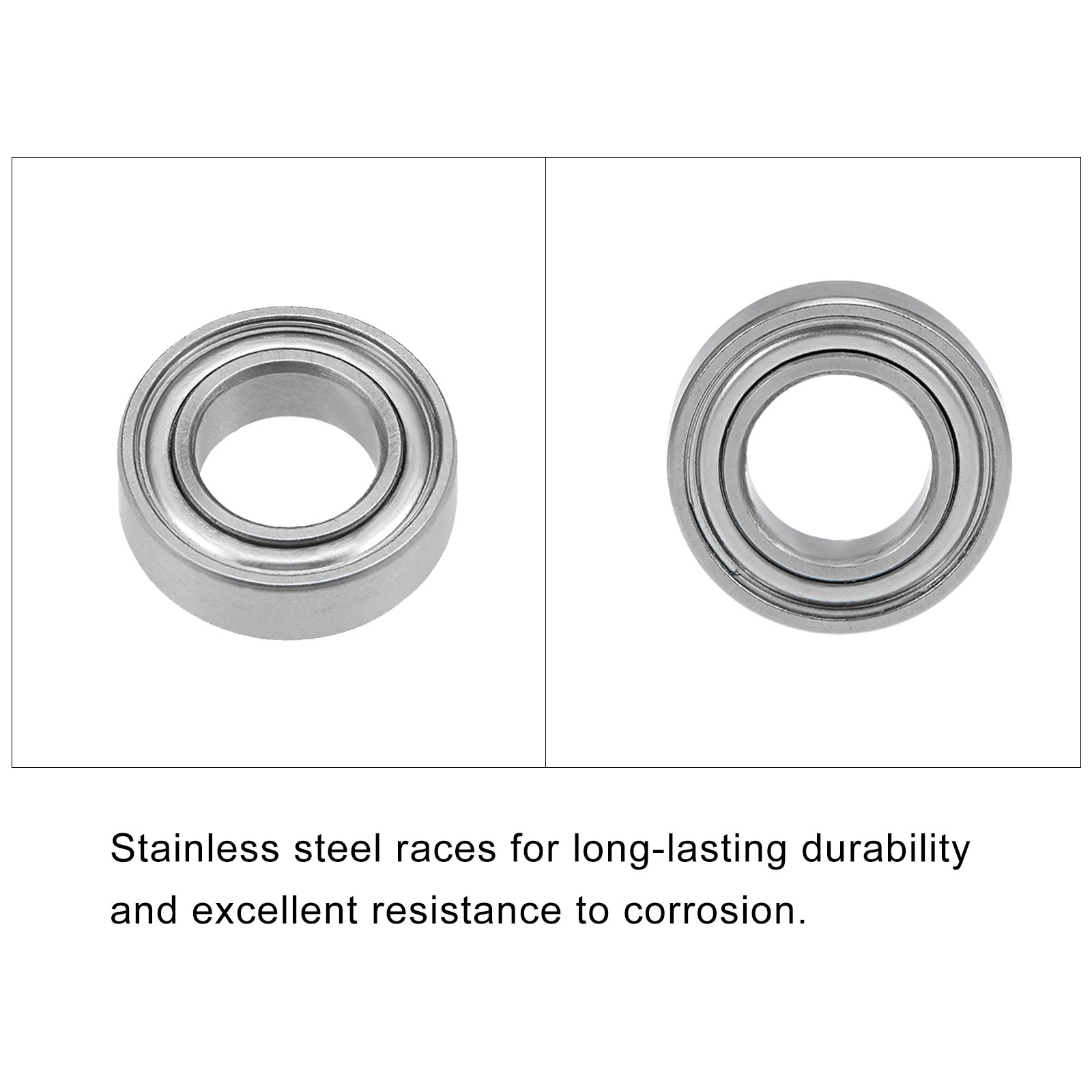 Deep Groove Ball Bearing SMR137ZZ 7x13x4mm 2Pcs Stainless Steel Shielded Bearing