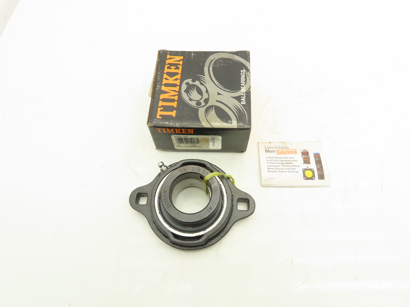 Timken GVFTD1 7/16 Flange Mount Ball Bearing Unit 1-7/16″ Bore