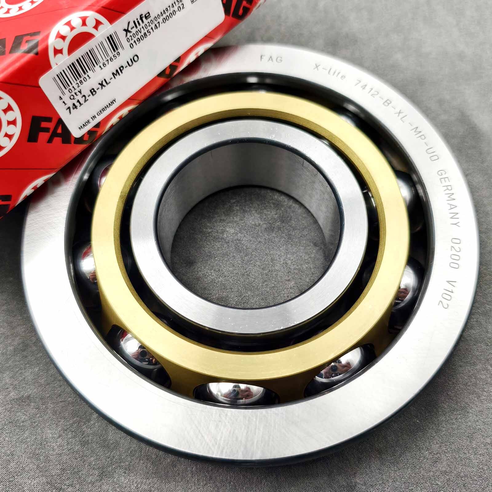 1PC NEW Angular Contact Ball Bearing for FAG 7412-B-XL-MP-UO 60x150x35mm #DM