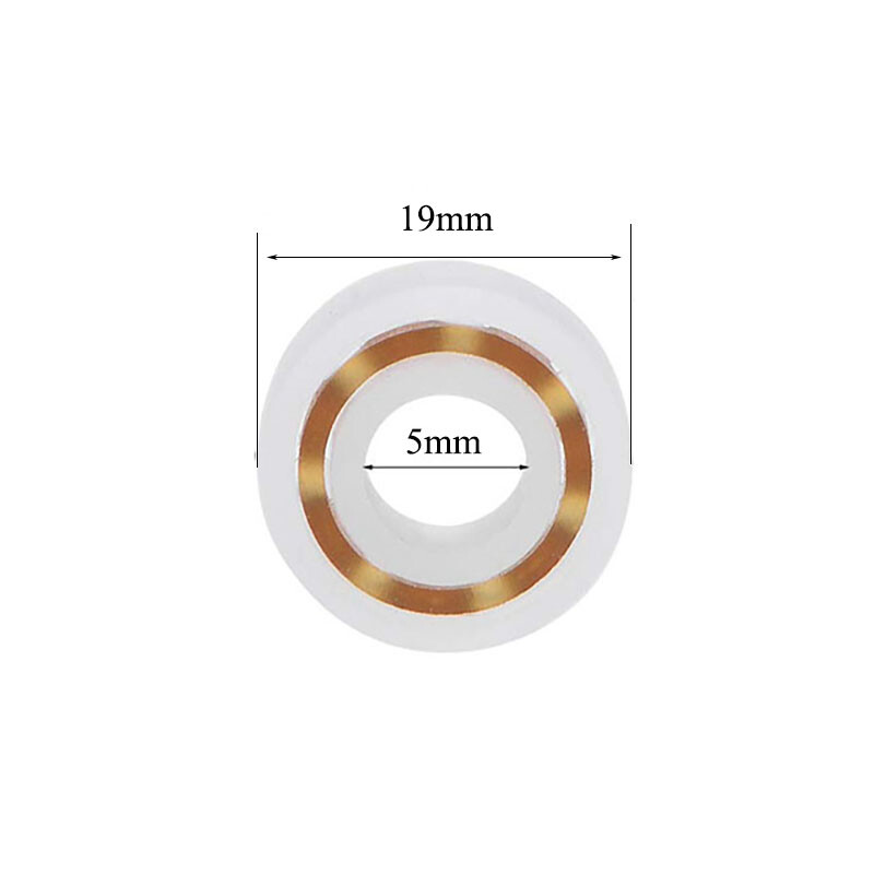 POM Plastic Bearings Glass Balls Hardness High Waterproof No Sealing ID 3/4/5mm