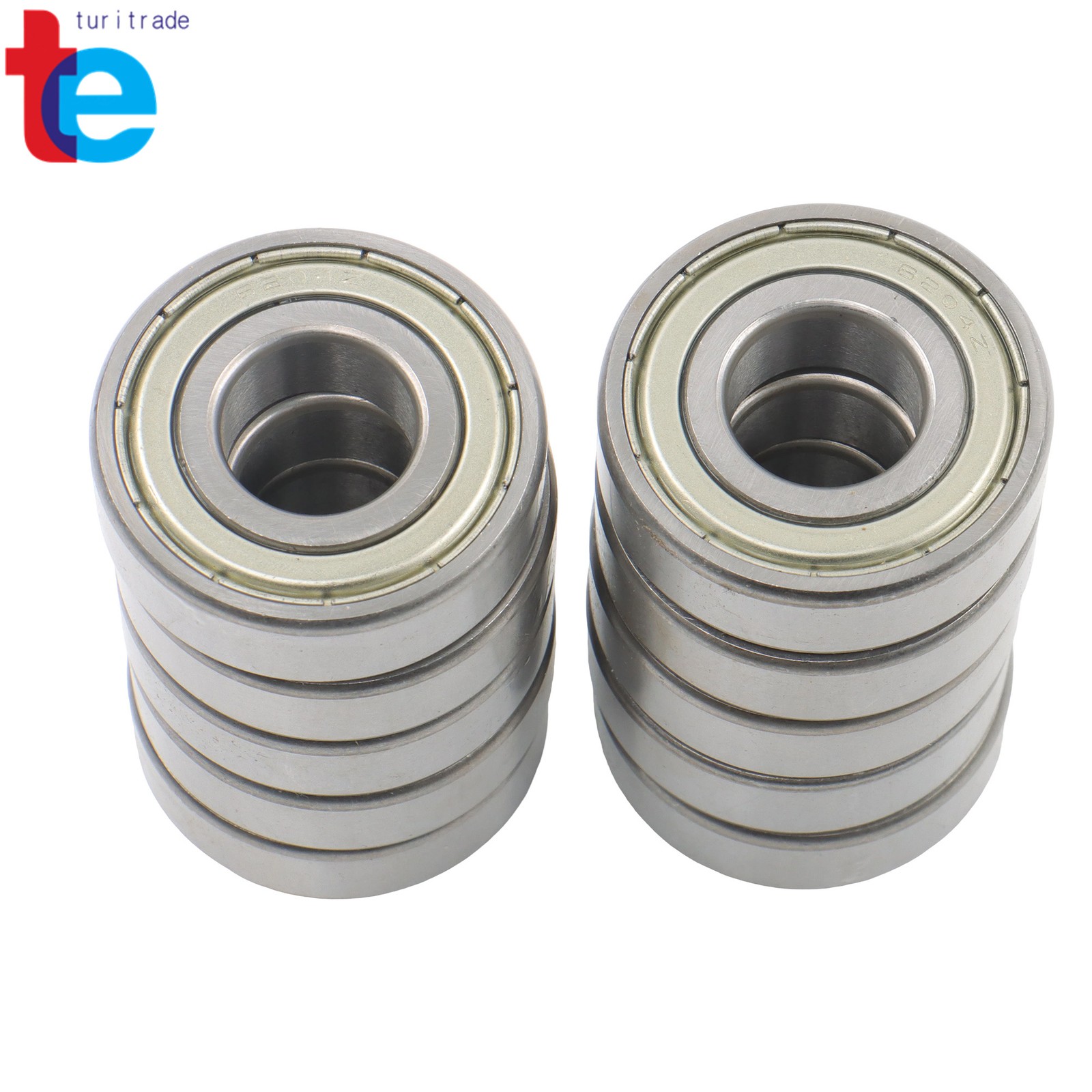 6204-ZZ Metal Shielded Ball Bearings 10 Pack 20x47x14mm Industrial Grade