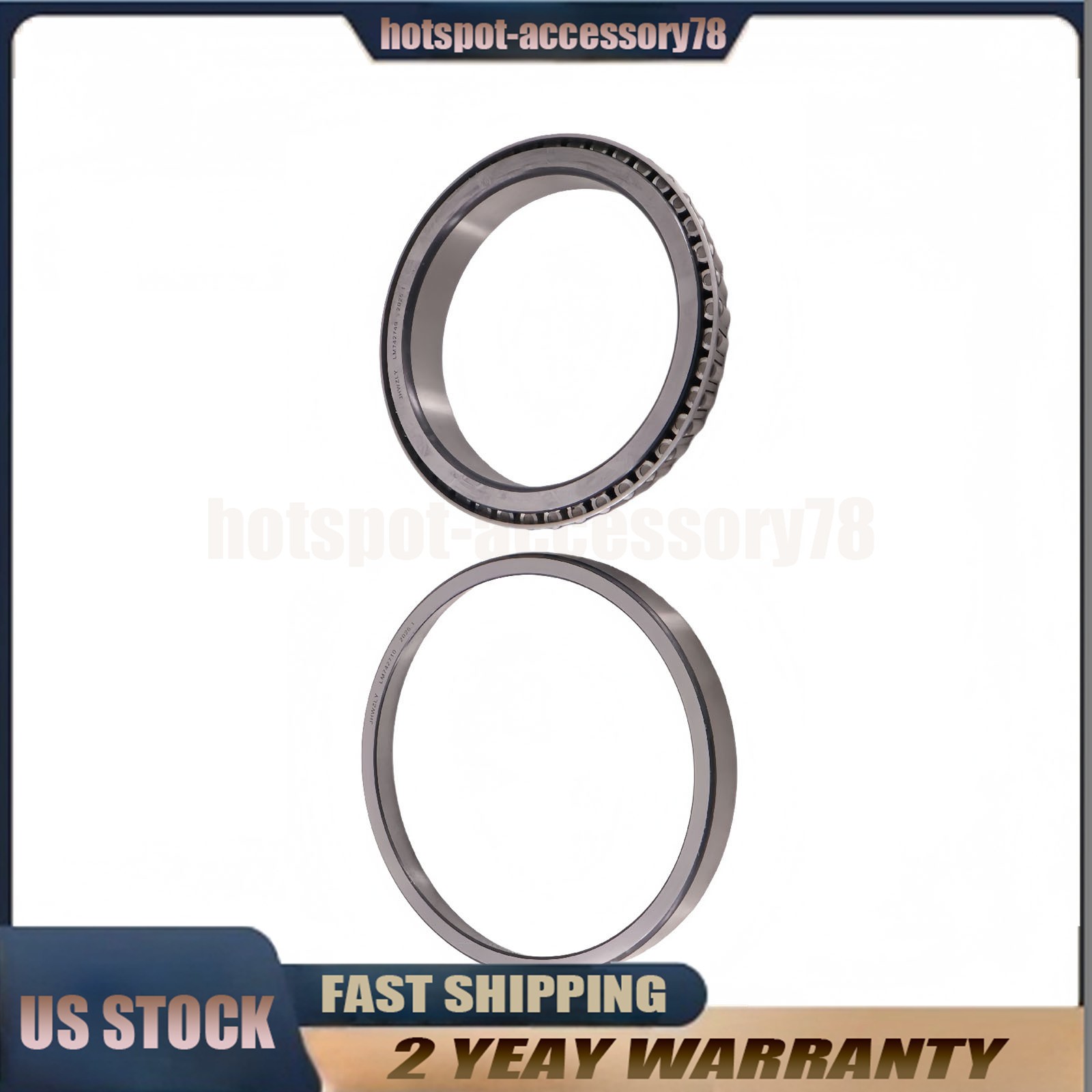 Tapered Bearing LM742749 LM742710 Set For Wheel Hub Cup and Cone New