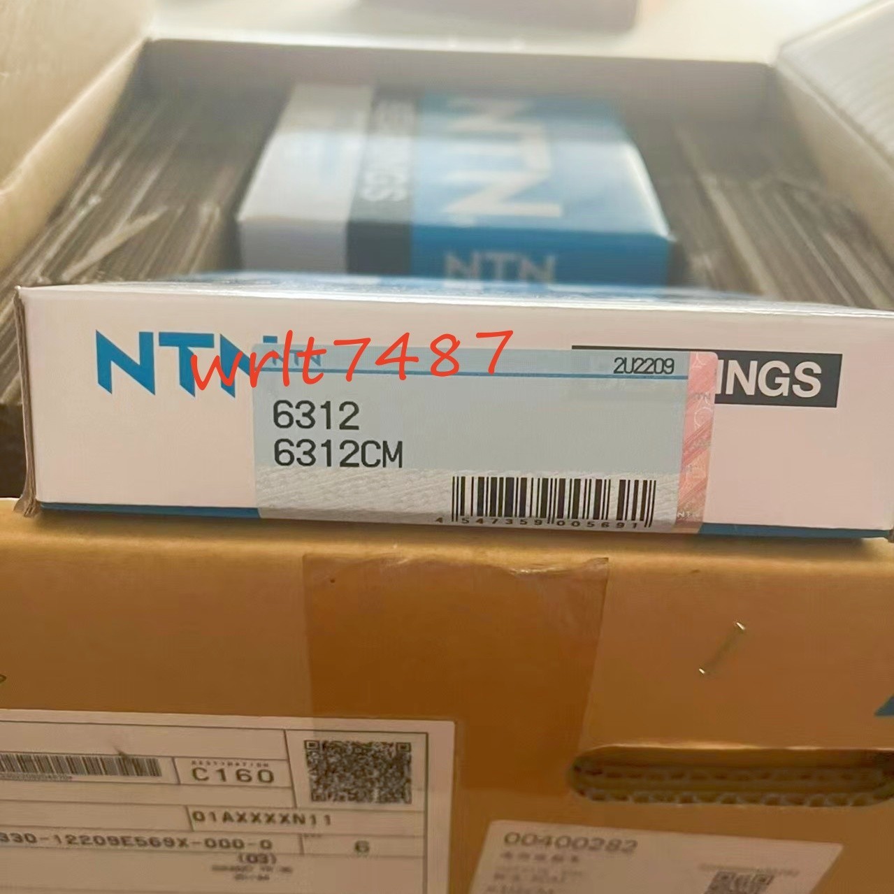 1PC NTN 6312CM deep groove ball bearing