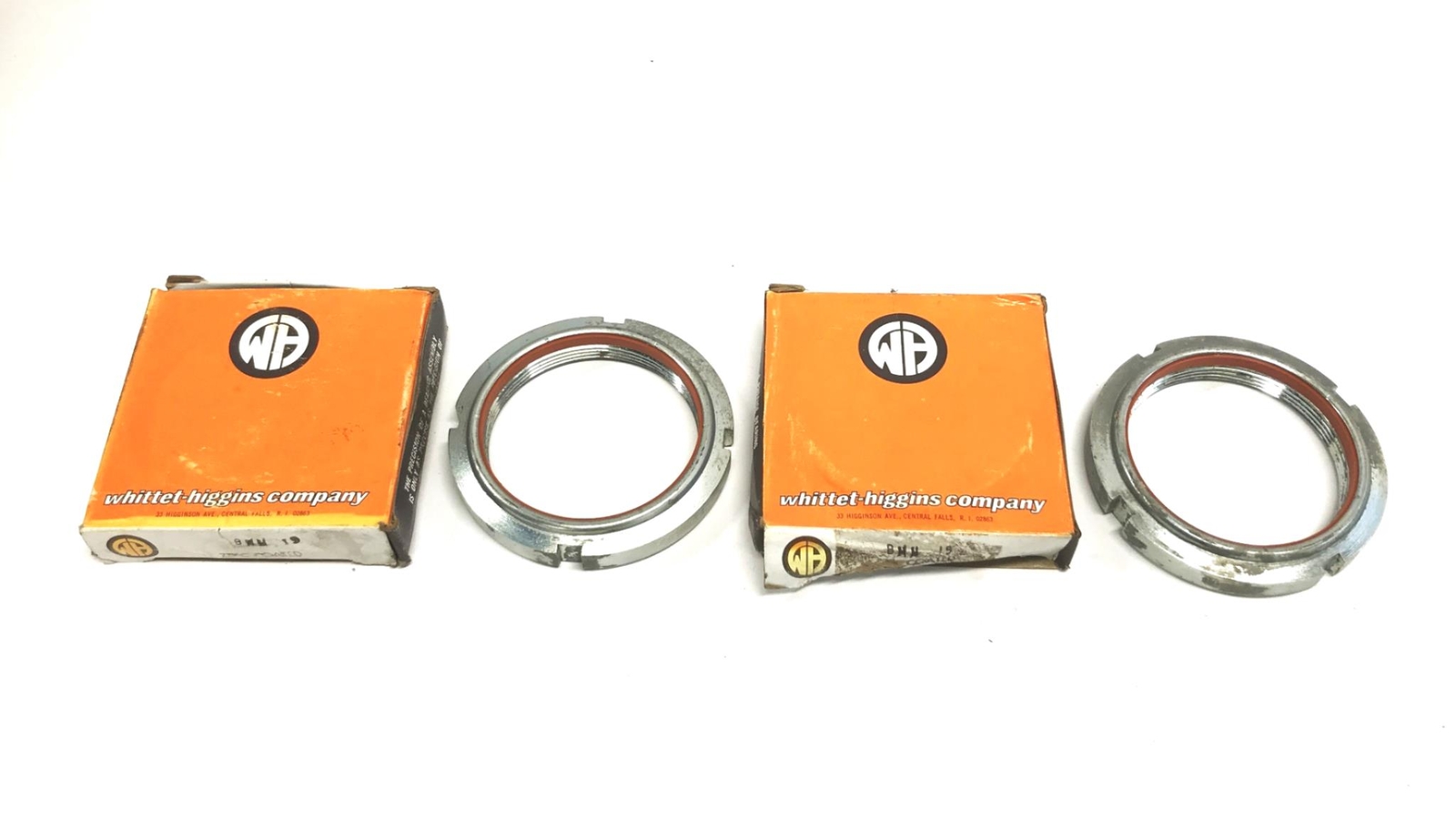 Whittet-Higgins Zinc Coated Bearing Lock Nut BMH15 [Lot of 2] NOS