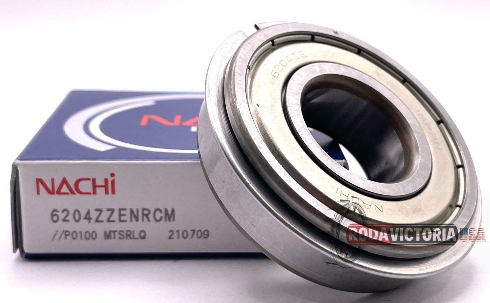 6204 ZZ NR C3 NACHI Snap Ring 20X47X14 mm Japan Ball Bearing
