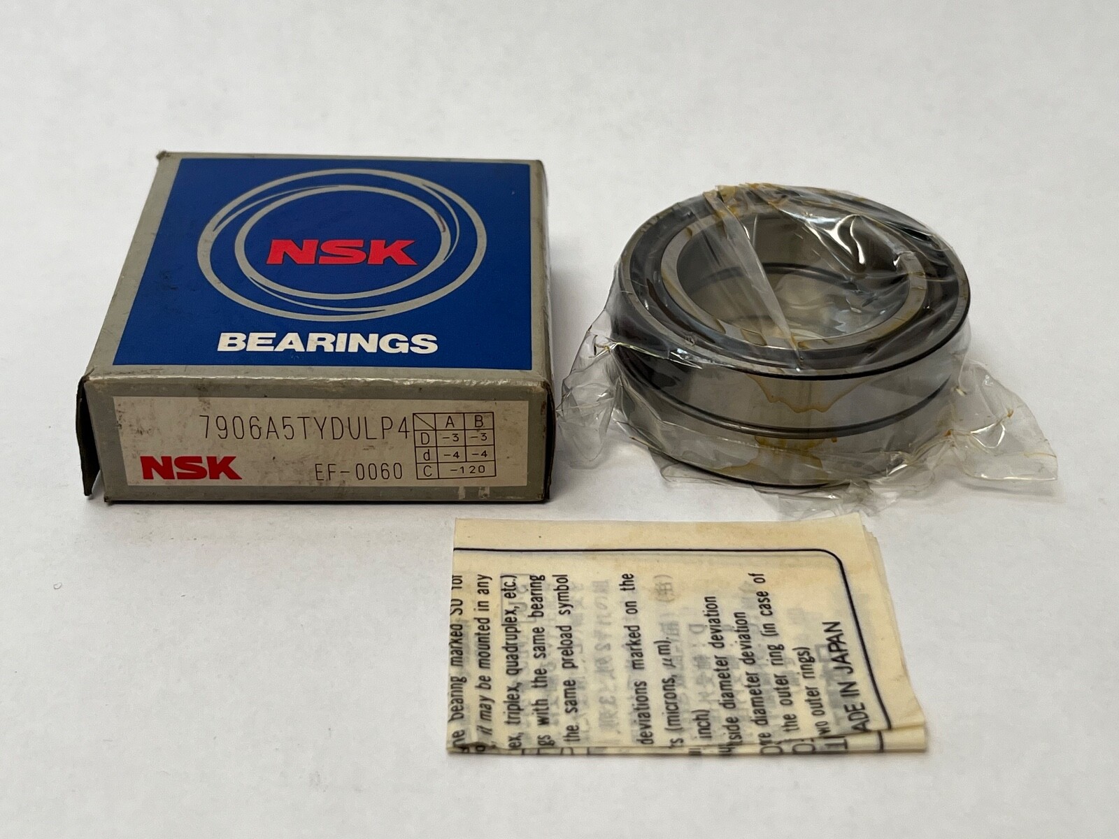 NSK 7906A5TYDULP4 Bearing 71906 7906-E 7906-A5-TY-DUL-P4 30x47x9 mm 2 Pcs