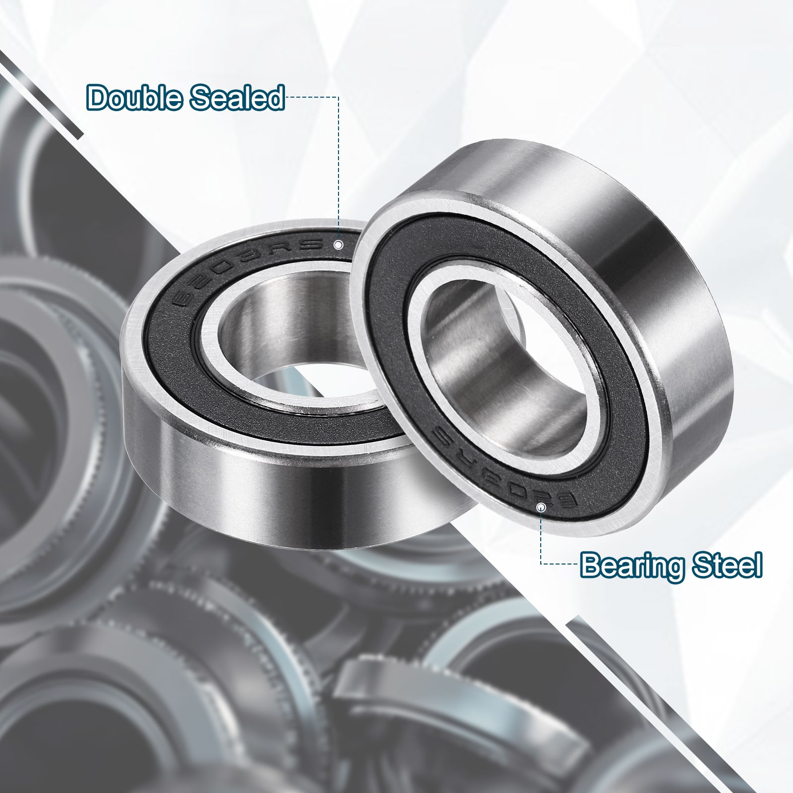 204012-2RS Non-Standard Ball Bearings 20mm ID x 40mm OD x 12mm Thickness