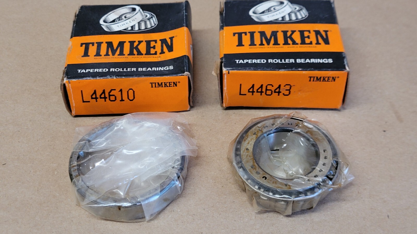 New Timken L44643 & L44610 Tapered Roller Bearing Cup & Cone Set 1″ Bore