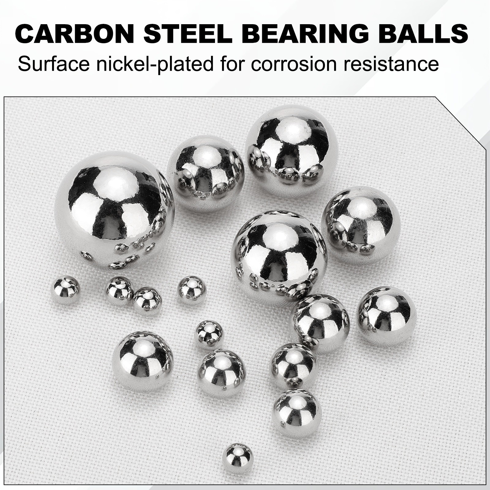 200Pcs 8.5mm Bearing Ball, Solid Carbon Steel Precision Ball (Mirror Polished)