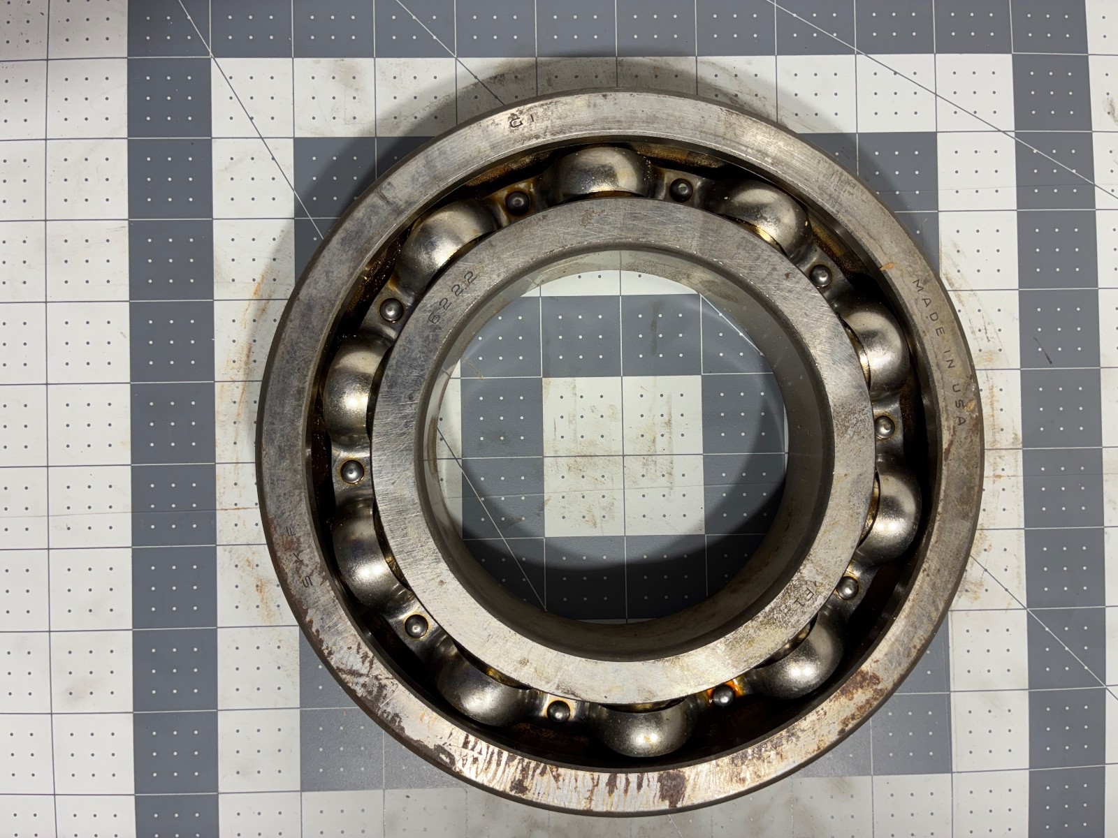 SKF 6222 – Single Row Deep Groove Ball Bearing – Made in USA – New Open Box