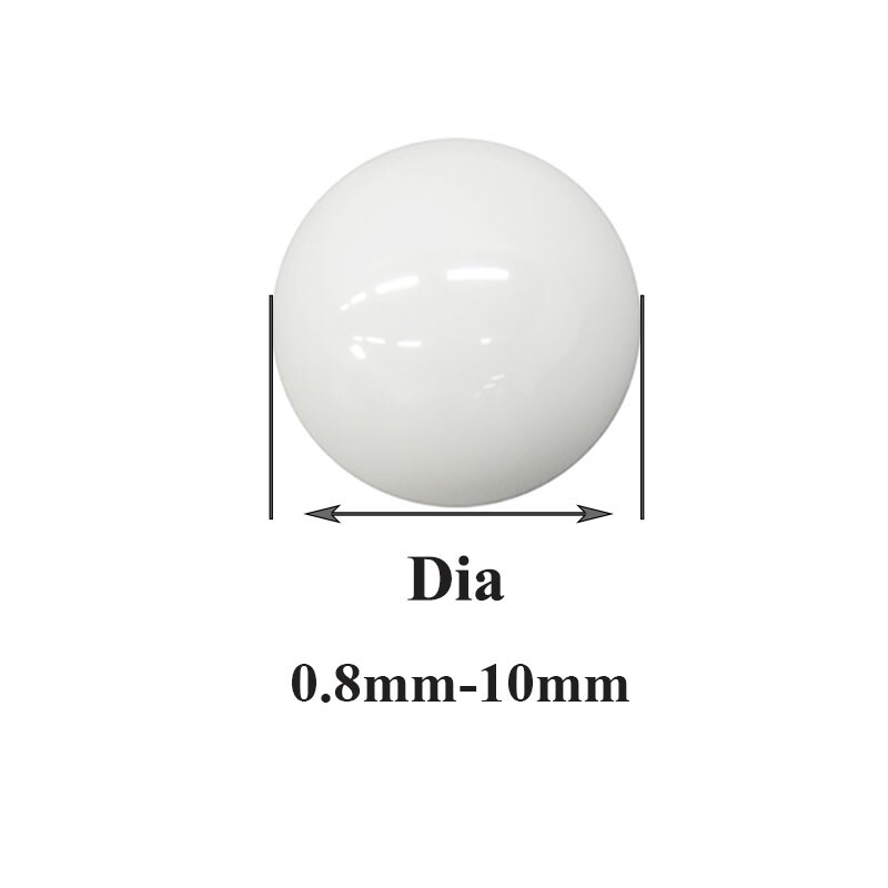 ZrO2 Zirconia Ceramic Bearing Balls Self-Lubricating Rust Free G10 Dia 0.8 -10mm
