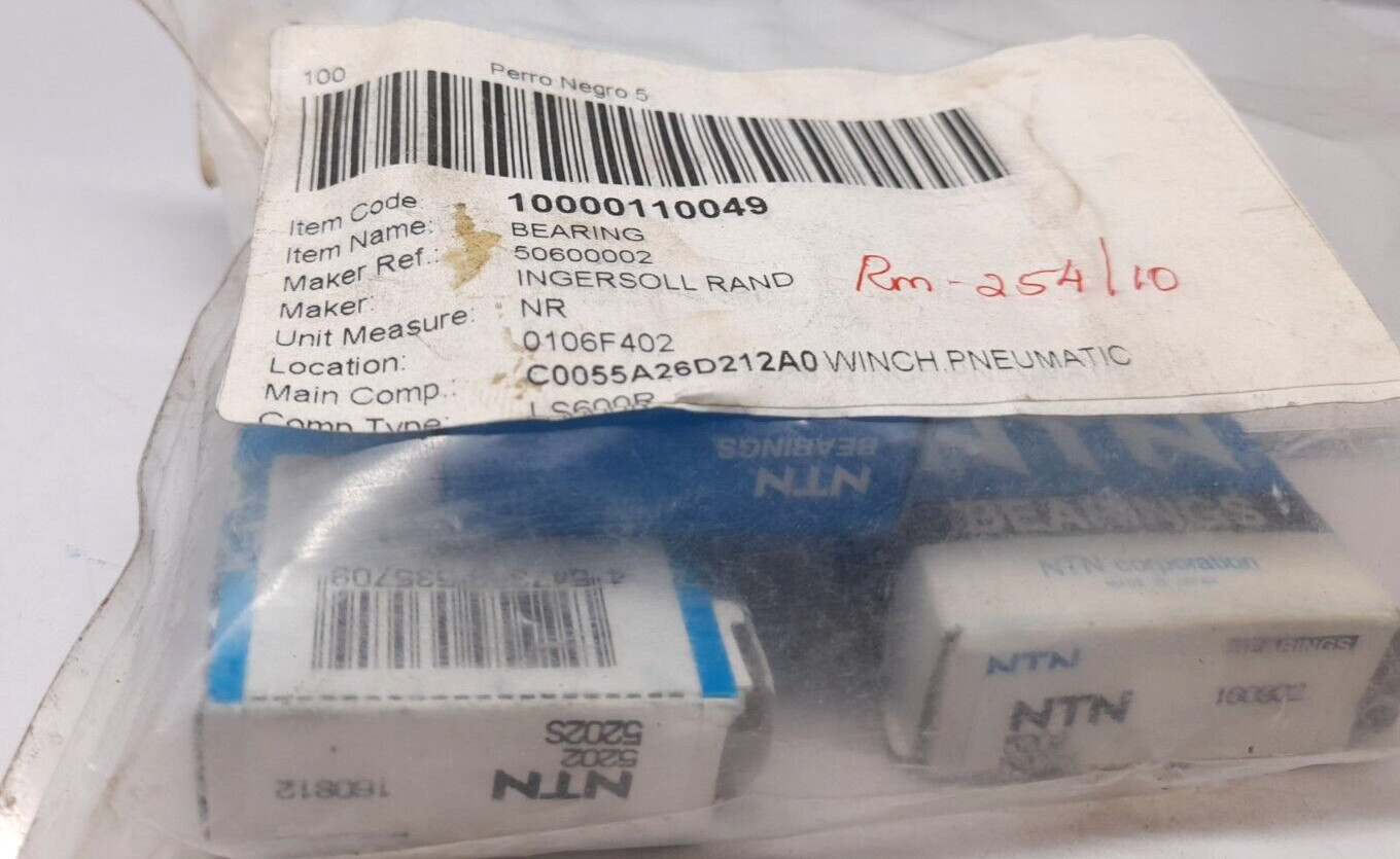 Ingersoll Rand 50600002 Bearing NTN 5202 5202S 5060-0002