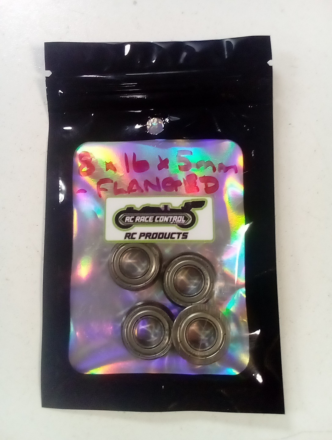 F688ZZ 8x16x5mm Bearing Flanged Deep Groove Ball Bearing (4PCS) #RCRC8X16X5FLANG