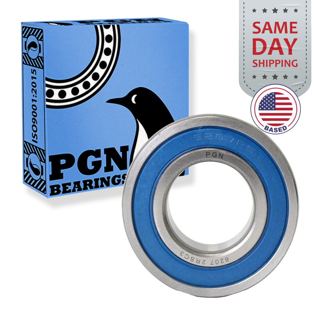 6207-2RS Premium Rubber Seal Ball Bearing C3 EMQ, 35x72x17, 6207 2RS 6207rs