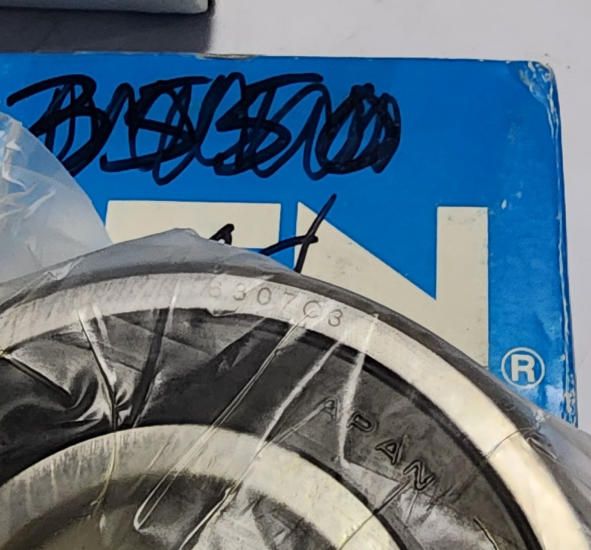 (4pc lot) NTN 6307 LLB C3/EM Deep Groove Ball Bearing, Rubber Sealed 35x80x21 mm
