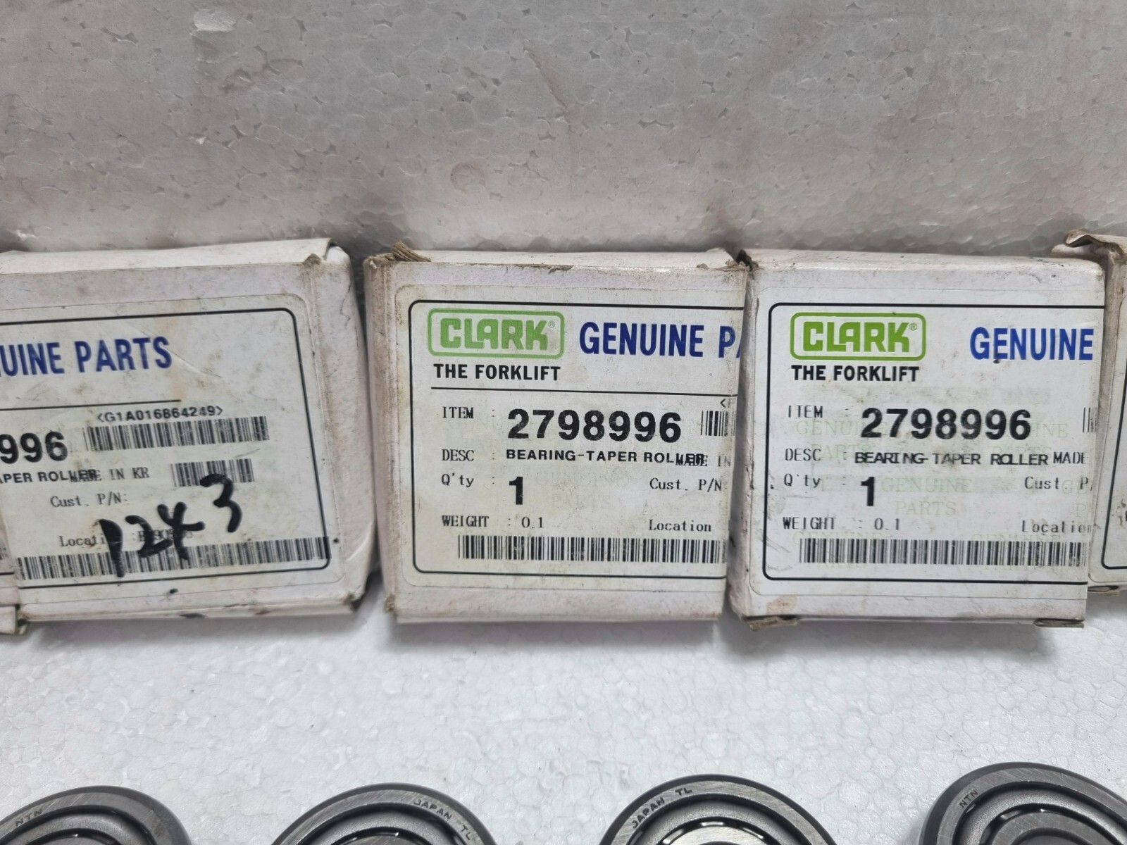 7Qty – Clark 2798996 Bearing Taper Roller – NTN 4T-03162 | NTN 4T-03062