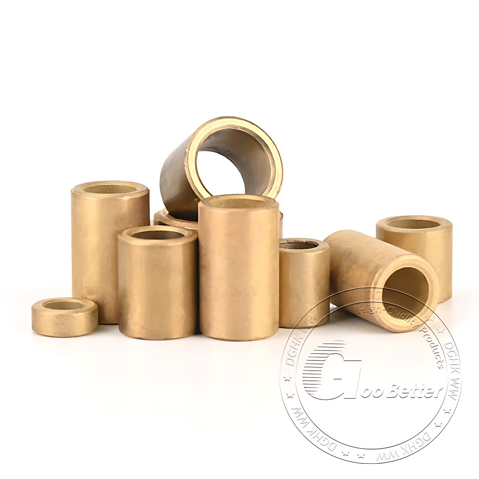 Metric Oilite Plain Bronze Sintered Bearing Bushe Series Self Lubricating Sleeve