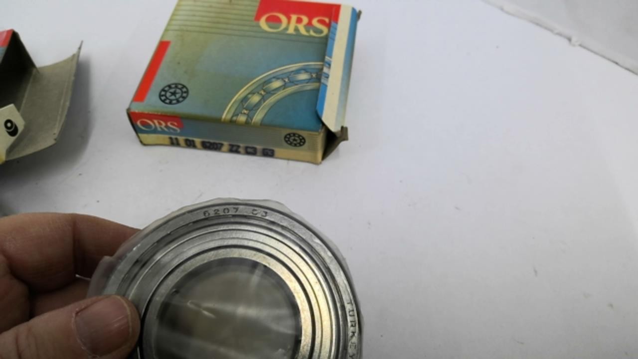 ORS 6207-ZZ-C3-G3 Deep Groove Ball Bearing Lot Of 2 Bore 1-7/16″ OAW 2-7/8″