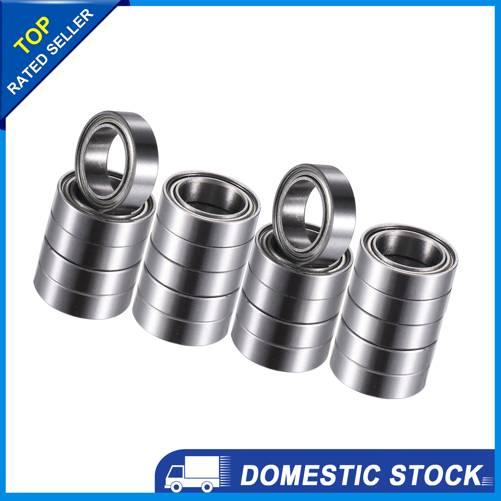 Universal MR128ZZ Deep Groove Ball Bearings Bearing Steel Pack of 20