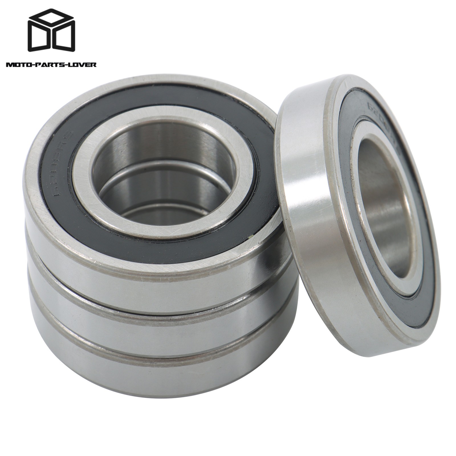 4pcs 6208-2RS Rubber Sealed Bearings 40mm x80mm x18mm