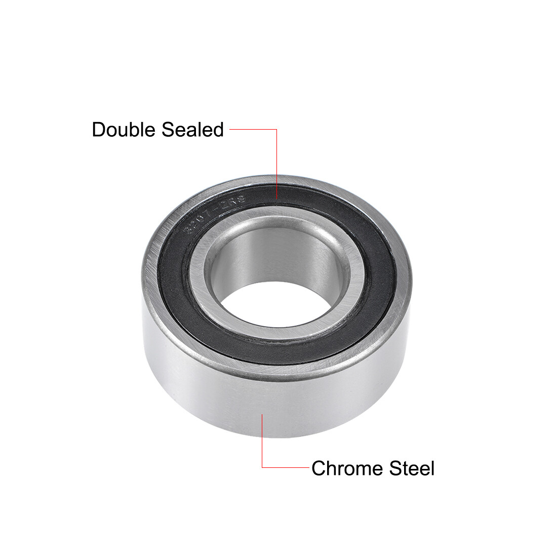 3207-2RS Angular Contact Ball Bearing Sealed Bearings 5207-2RS