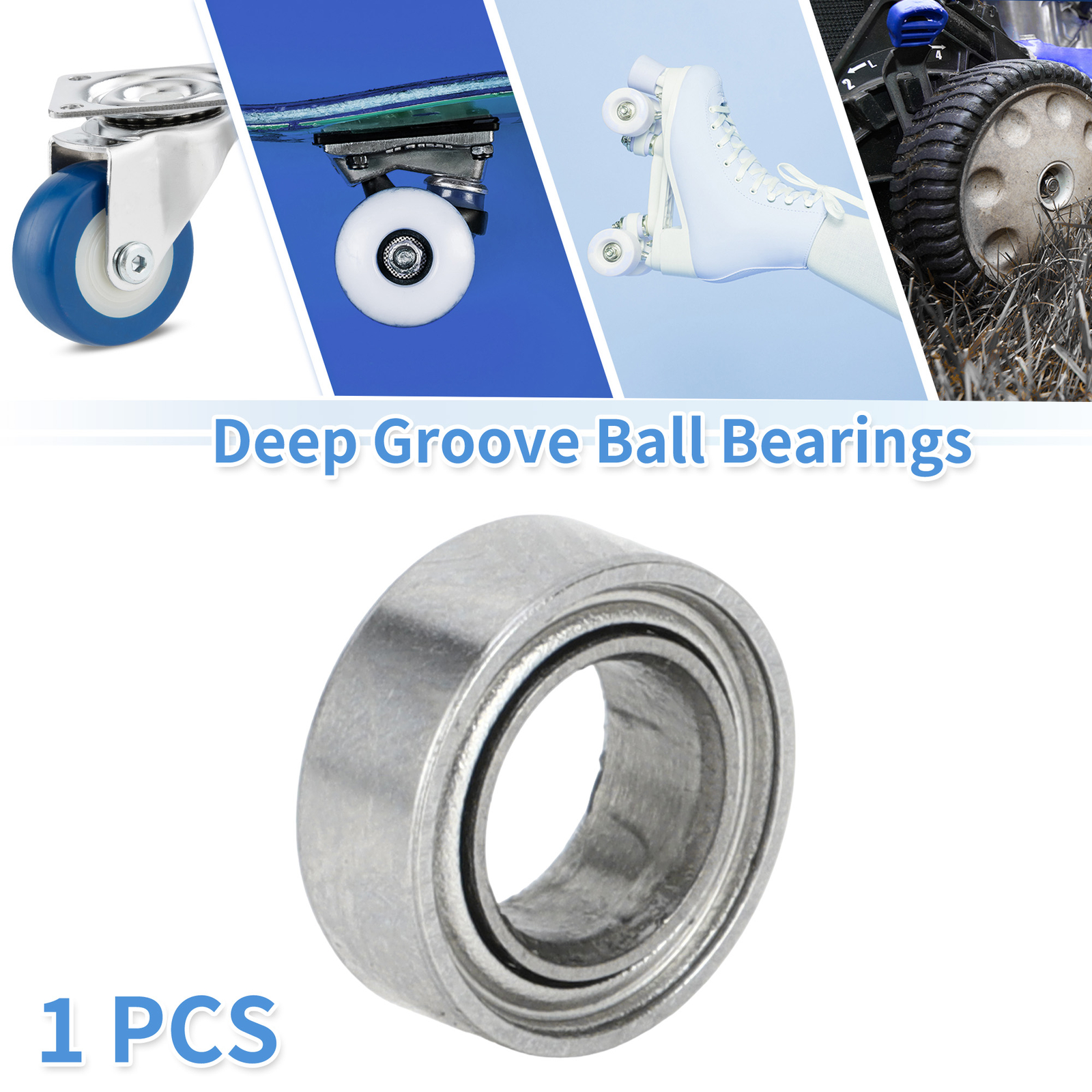 740ZZ Deep Groove Ball Bearings 4x7x2.5mm 1 Pc Scooter Skateboard Wheel