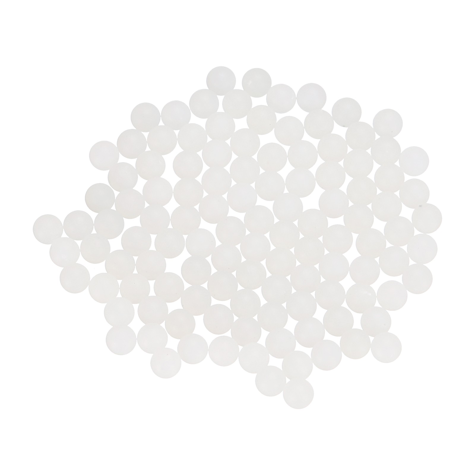 50pcs Nylon Bearing Balls 2.5mm Solid Plastic Balls G1 Precision White