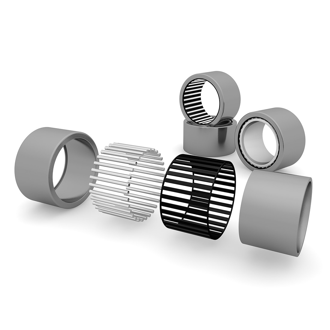 B88 Needle Roller Bearings Full Complement 1/2″x11/16″x1/2″ for Machine 2Pcs