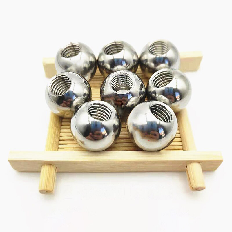Stainless Steel Solid Ball With M10 M12 M14 M16 M18 M20 Thread Ball OD 15-50mm