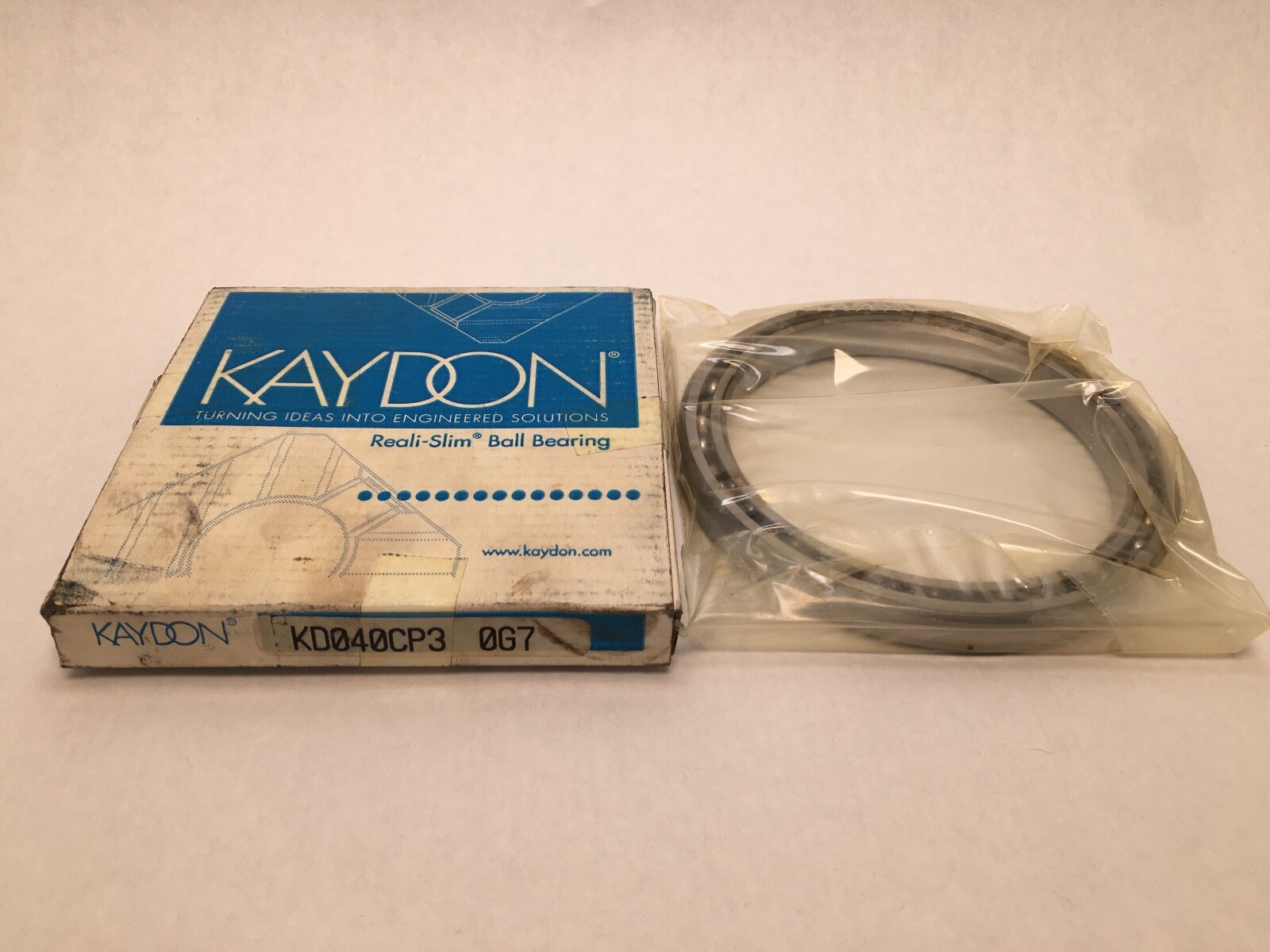KAYDON KD040CP3 Thin Section Bearing 4x5x1/2″ KD-040-CP3-OG7-AE Brass Cage