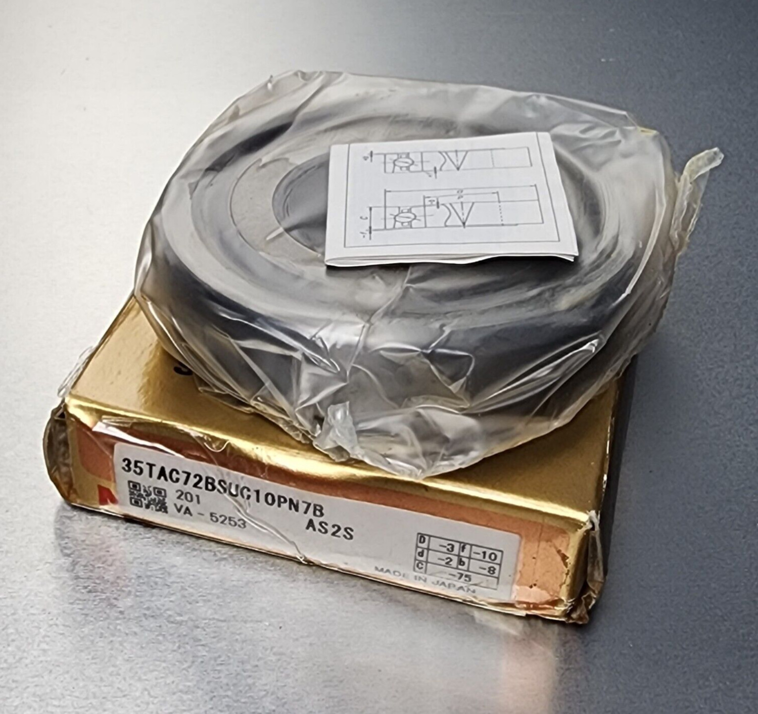 NSK 35TAC72BSUC10PN7B Super Precision Angular Contact Bearing Surplus