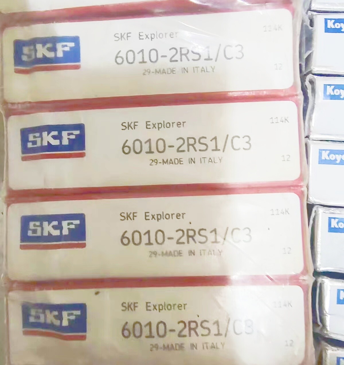 NEW SKF 6010-2RS1/C3 single row deep groove ball bearing 1PCS