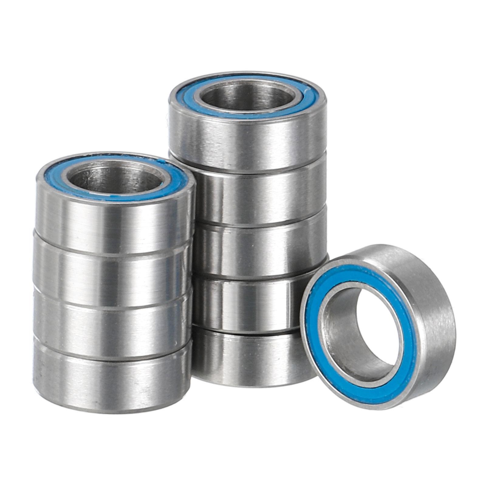 10pcs Deep Groove Ball Bearings 4x7x2.5mm Chrome Steel Balls Double Sealed ABEC3