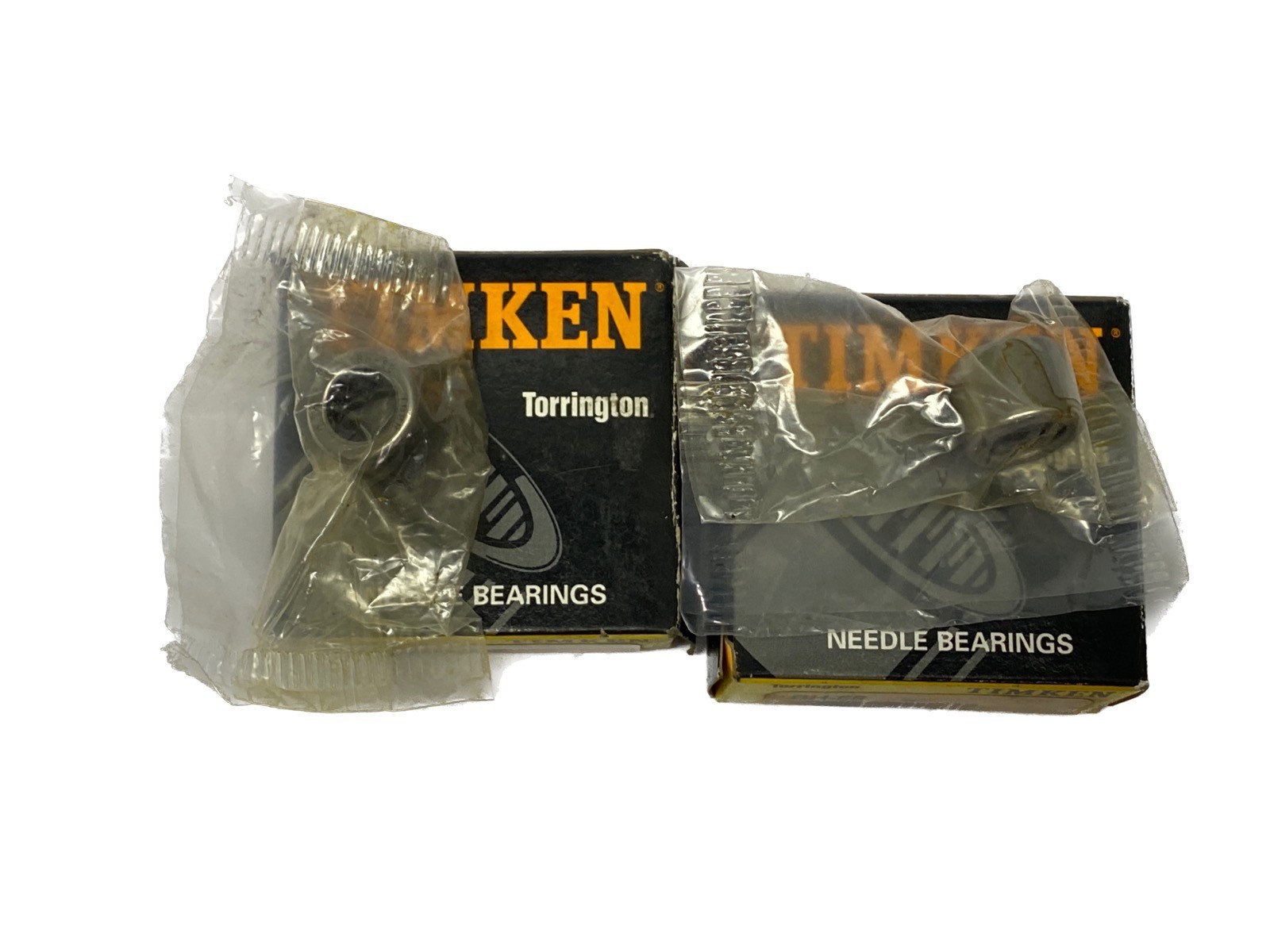 NIB LOT of 2 Timken 3/8” Bore 5/8” OD 1/2” W Needle Roller Bearing BH-68
