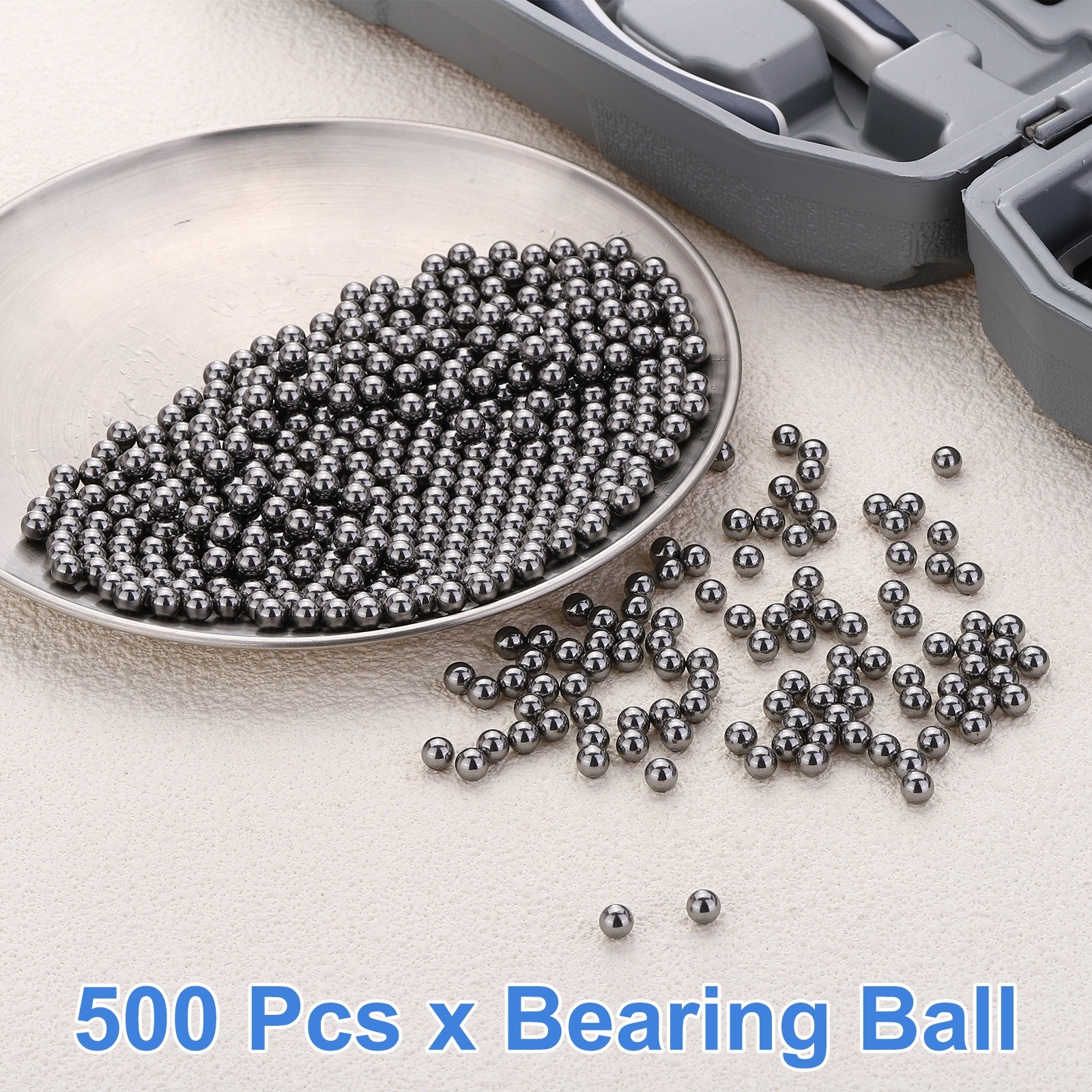 500Pcs 6mm Bearing Balls Carbon Steel G1000 Precision Balls (Mirror Polished)