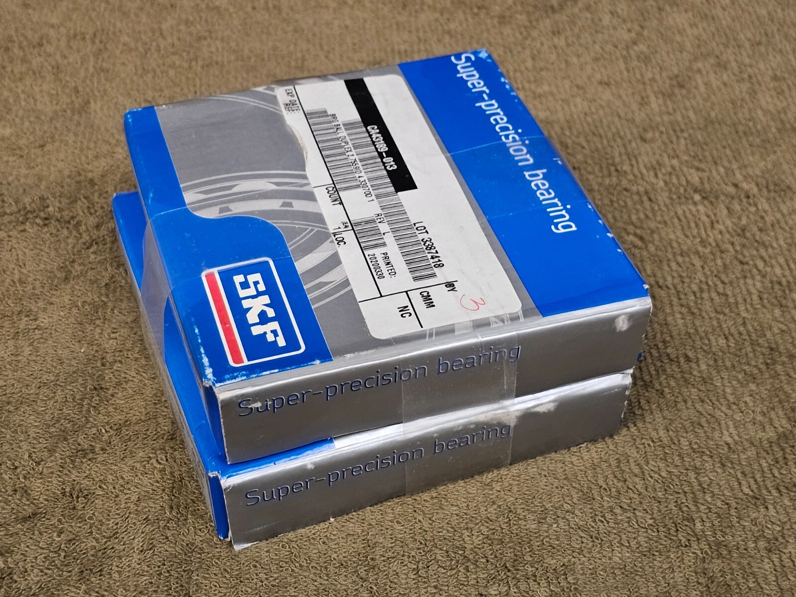 SKF Super Precision Duplex Ball Bearing 70mm 110mm 40mm 7014 ACD P4ADGA
