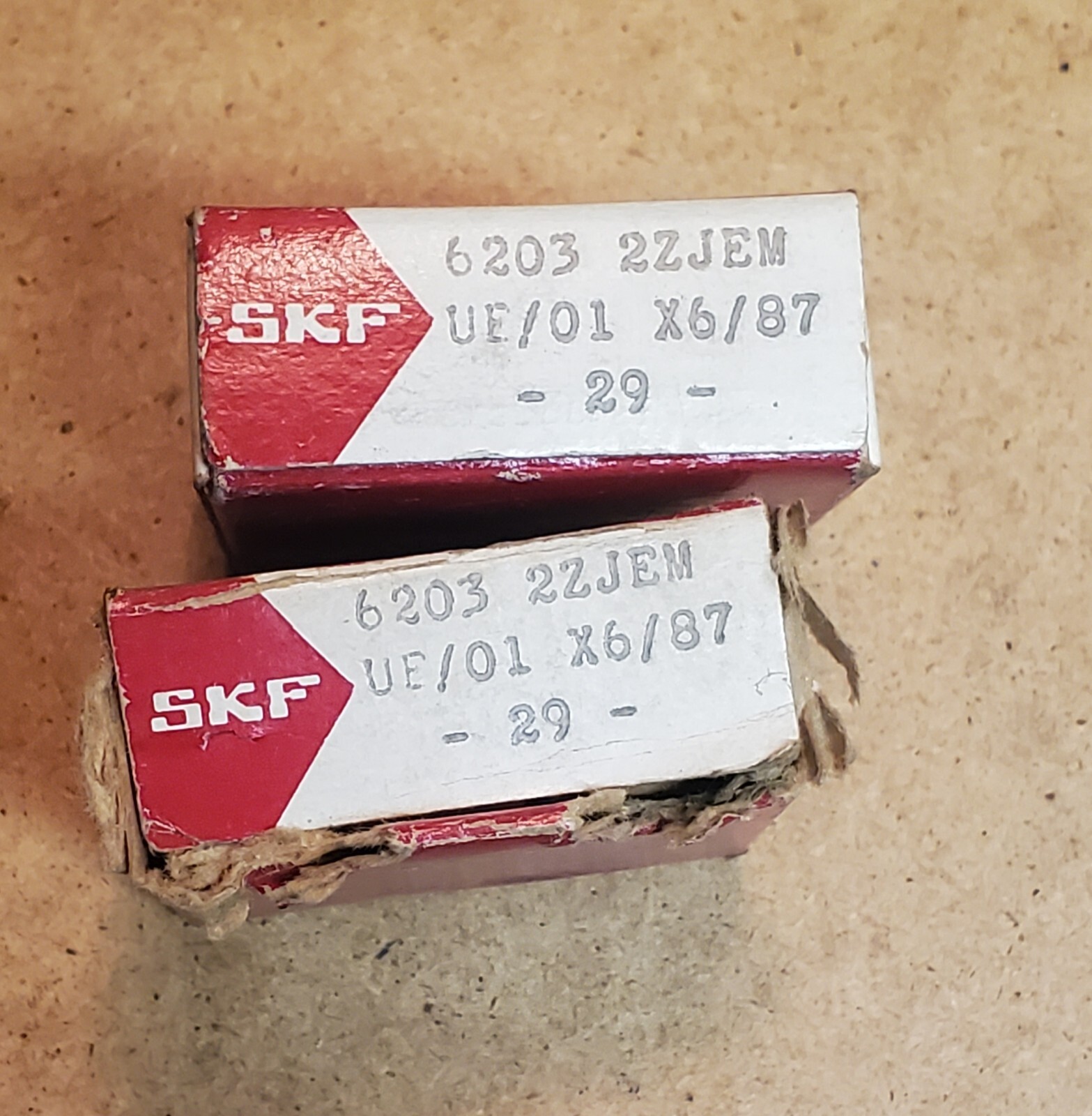 SKF 6203-2ZJEM Ball Bearing Lot of 2