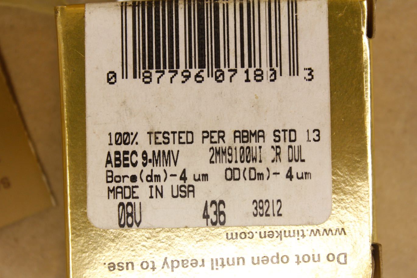 Timken Fafnir 2MM9100WI DUL Super Precision Ball Bearings 2MM9100WI CR DUL