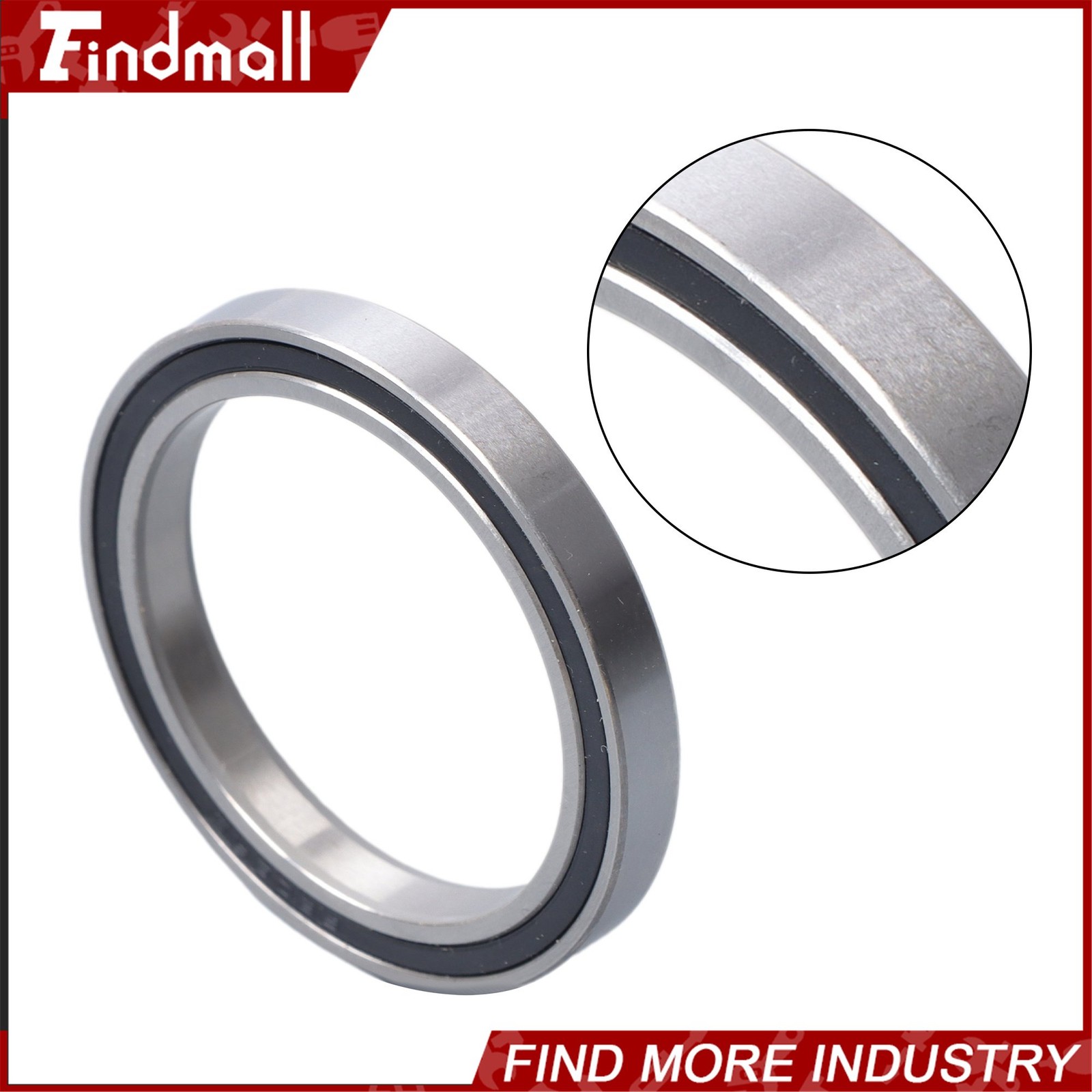 Findmall 6809-2RS 61809-2RS Bearings 10pcs 45x58x7mm Rubber Sealed Set