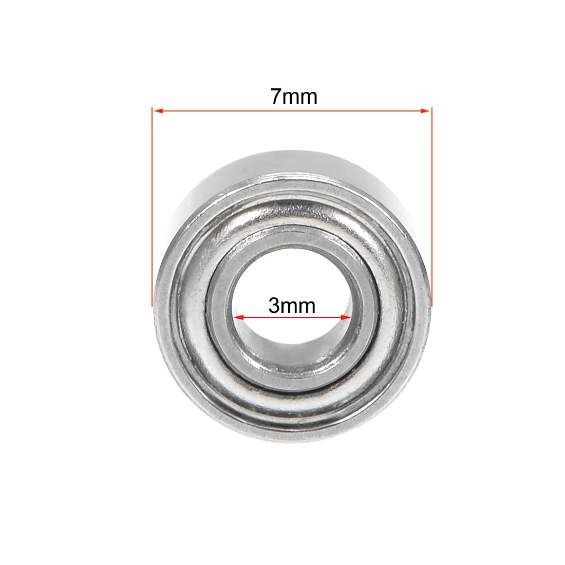 683ZZ Deep Groove Ball Bearing 3x7x3mm Double Shielded GCr15 Bearings 5pcs