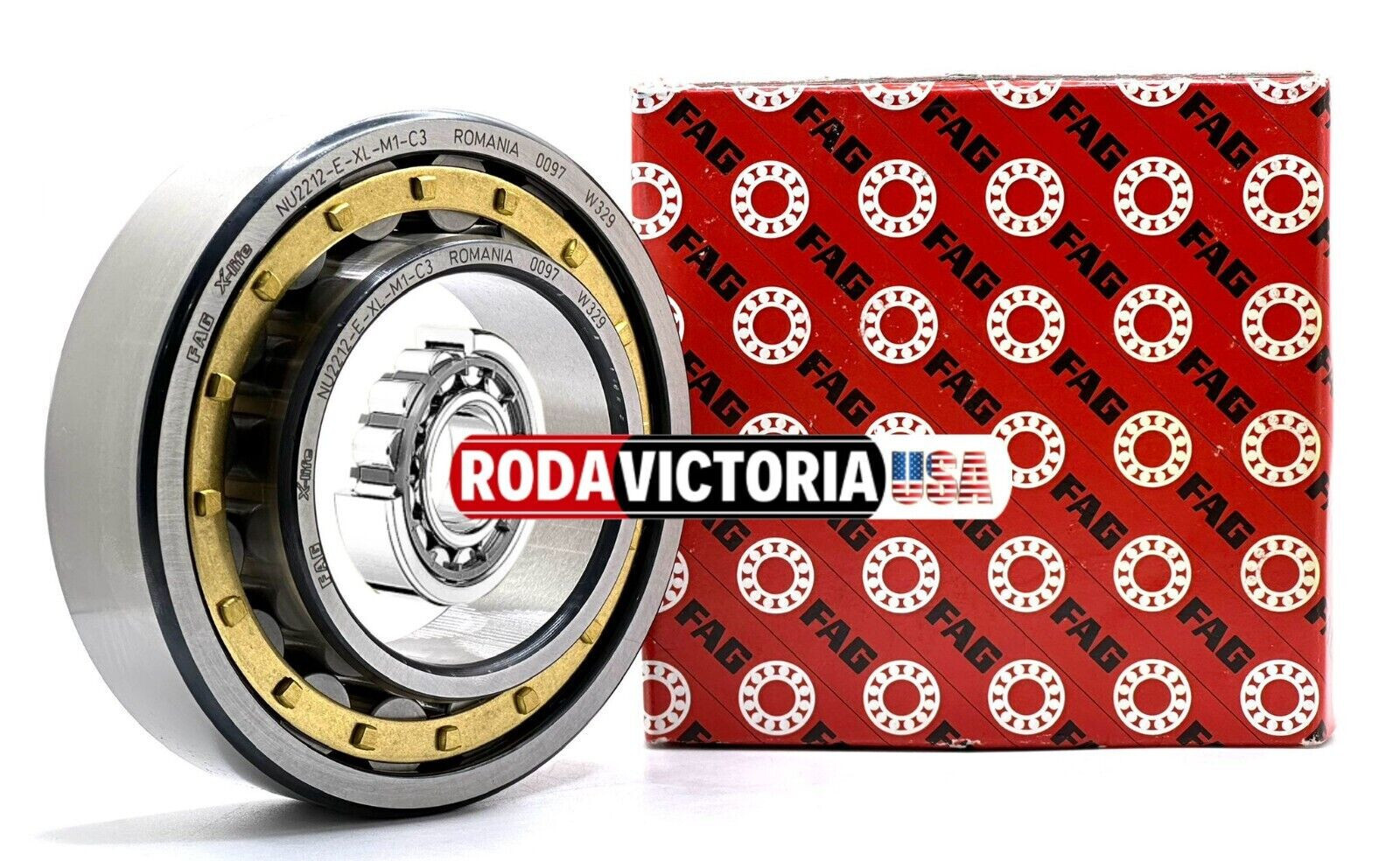 FAG NU2212 E XL M1 A C3 CYLINDRICAL ROLLER BEARING 60x110x28mm