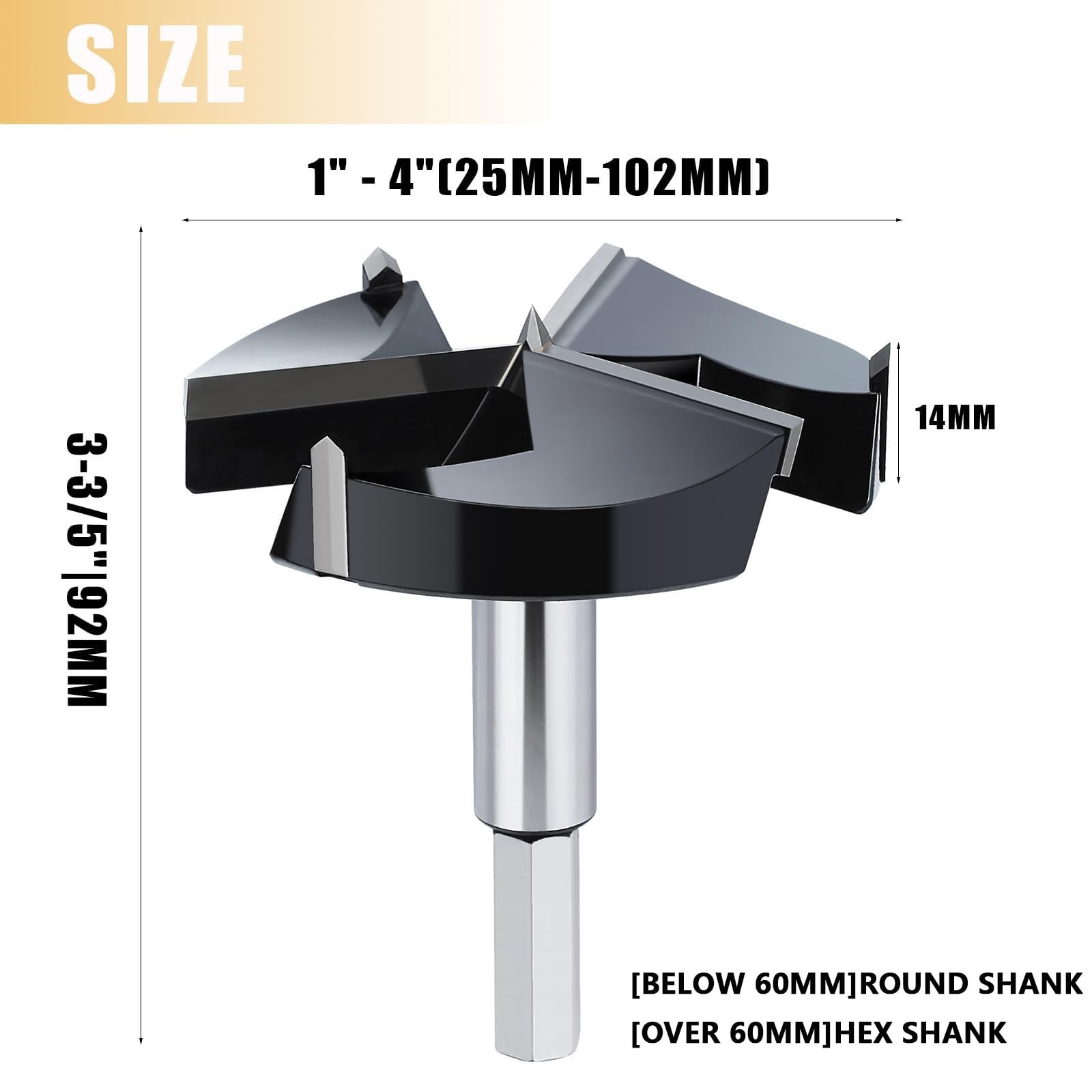 1-3/16″ | 30mm Forstner Drill Bit,Triple Flute Tungsten Carbide Tipped – for …