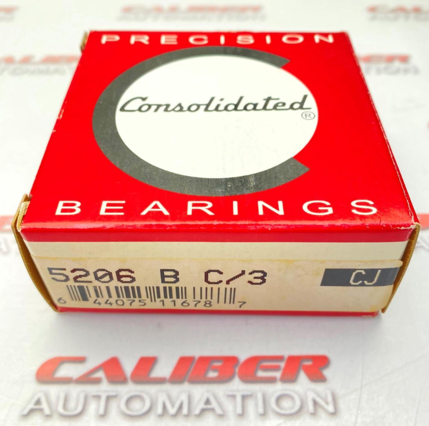 CONSOLIDATED 5206 B C/3 Angular Contact Ball Bearing (NEW)