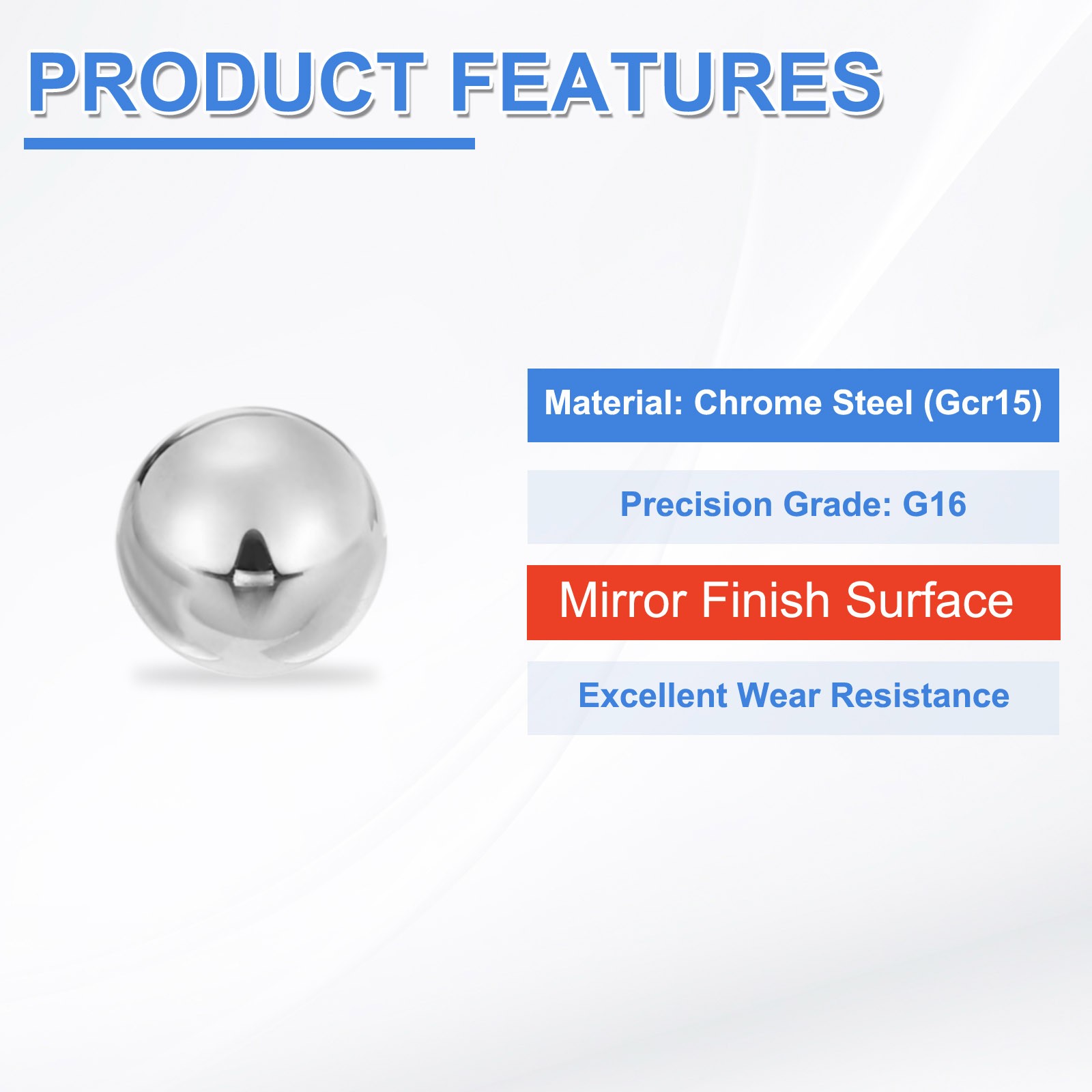 20pcs Precision Balls 16mm Diameter G16 Solid Chrome Steel Bearing Balls