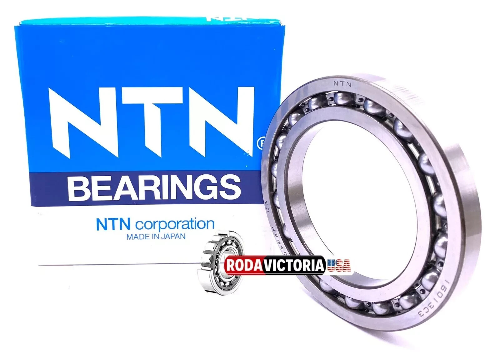 NTN Japan 16013 C3 Deep Groove Ball Bearing, Open Type, No Seals 65x100x11 mm