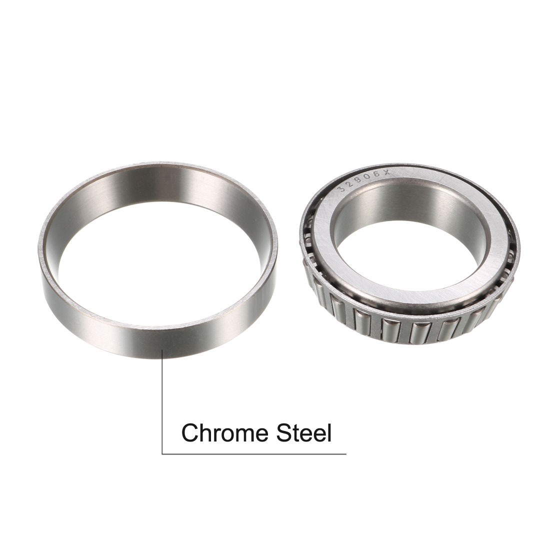 2pcs 32906X Tapered Roller Bearing Cone and Cup Set 30mm Bore 47mm O.D.