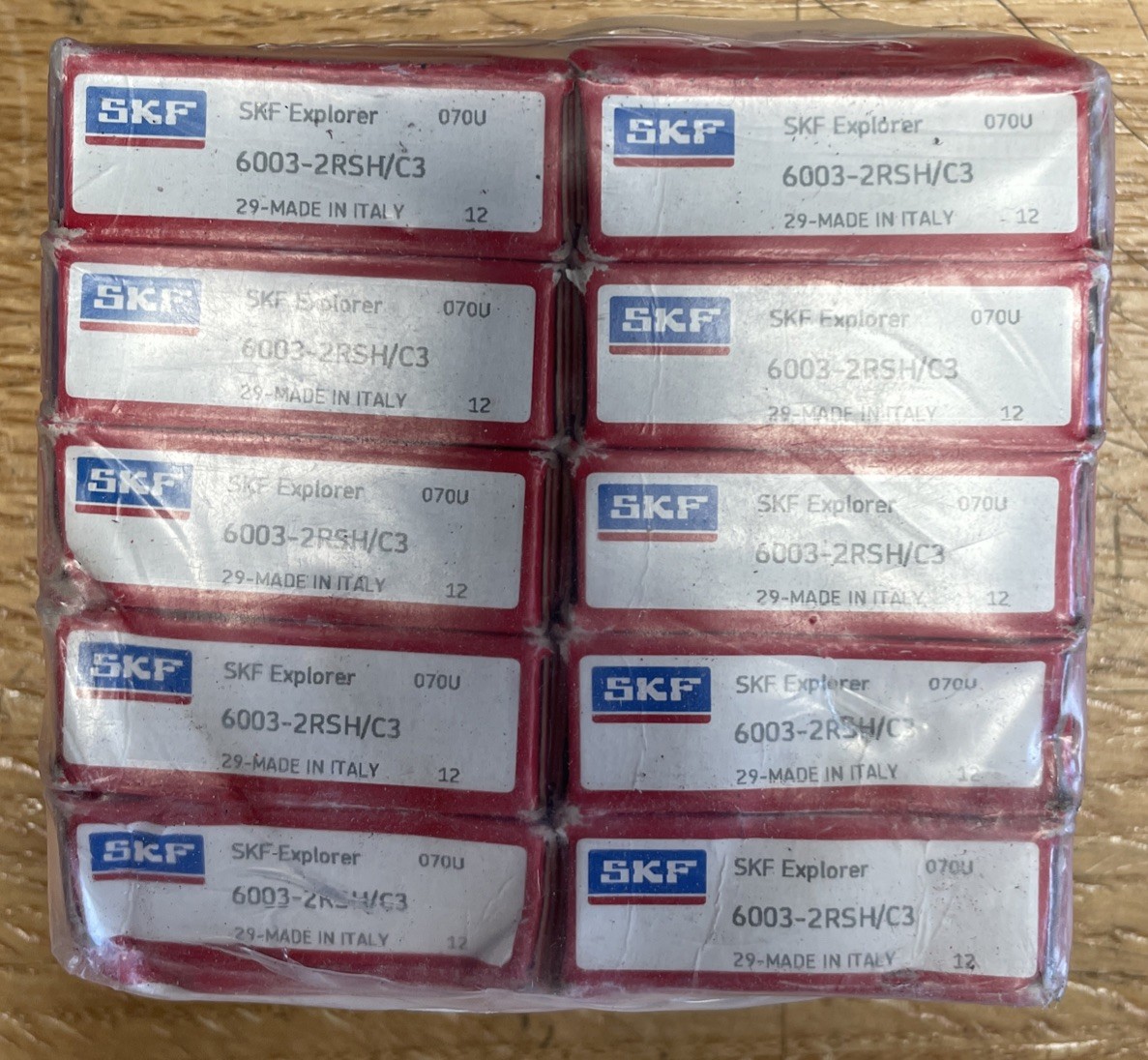 10 Lot SKF 6003-2RSH 17X35X10MM Double Rubber Seal Ball Bearings 6003-2RSH/C3